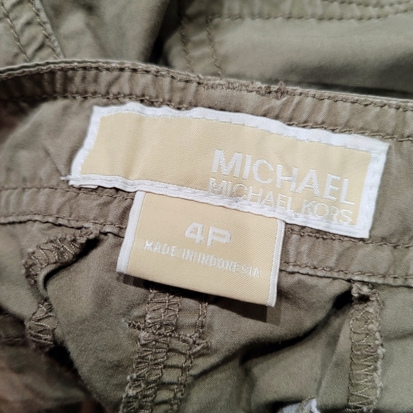 Michael Kors Roll Up Cuff Pocket Khaki Cargo Pants - Picture 8 of 13